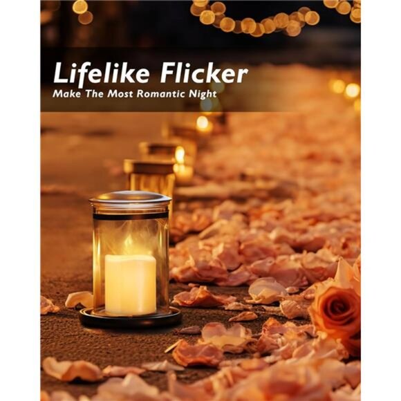 New 24Pack Flickering Flameless Votive Candles,200+Hour Electric Fake - Picture 4 of 7